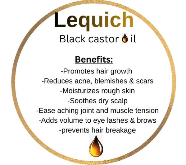 Lequich black castor oil
